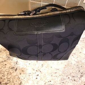 💚CLEARANCE💚 Coach Gallery Signature Beaded Black Tote Handbag Satchel  Purse